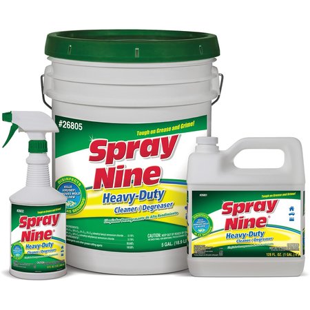 Spray Nine Heavy Duty Cleaner/Degreaser, 1 Gal Jug, Liquid, Clear 26801